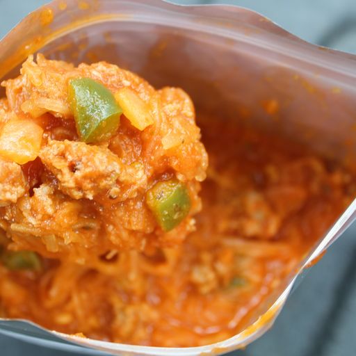 Freeze Dried Spaghetti Squash Sausage Marinara